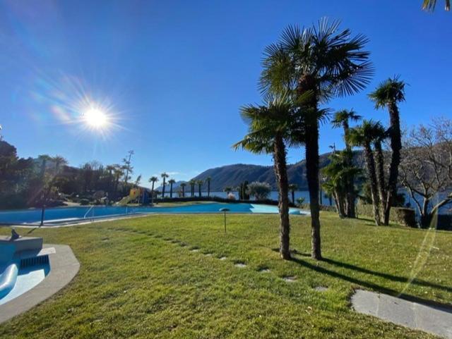 Luganersee, Pool, Strand, Parkplatz, Suite Bissone Luaran gambar